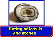 Dating of fossils and stones