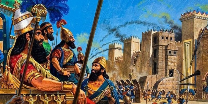 Belegering van een stad door Assyriërs