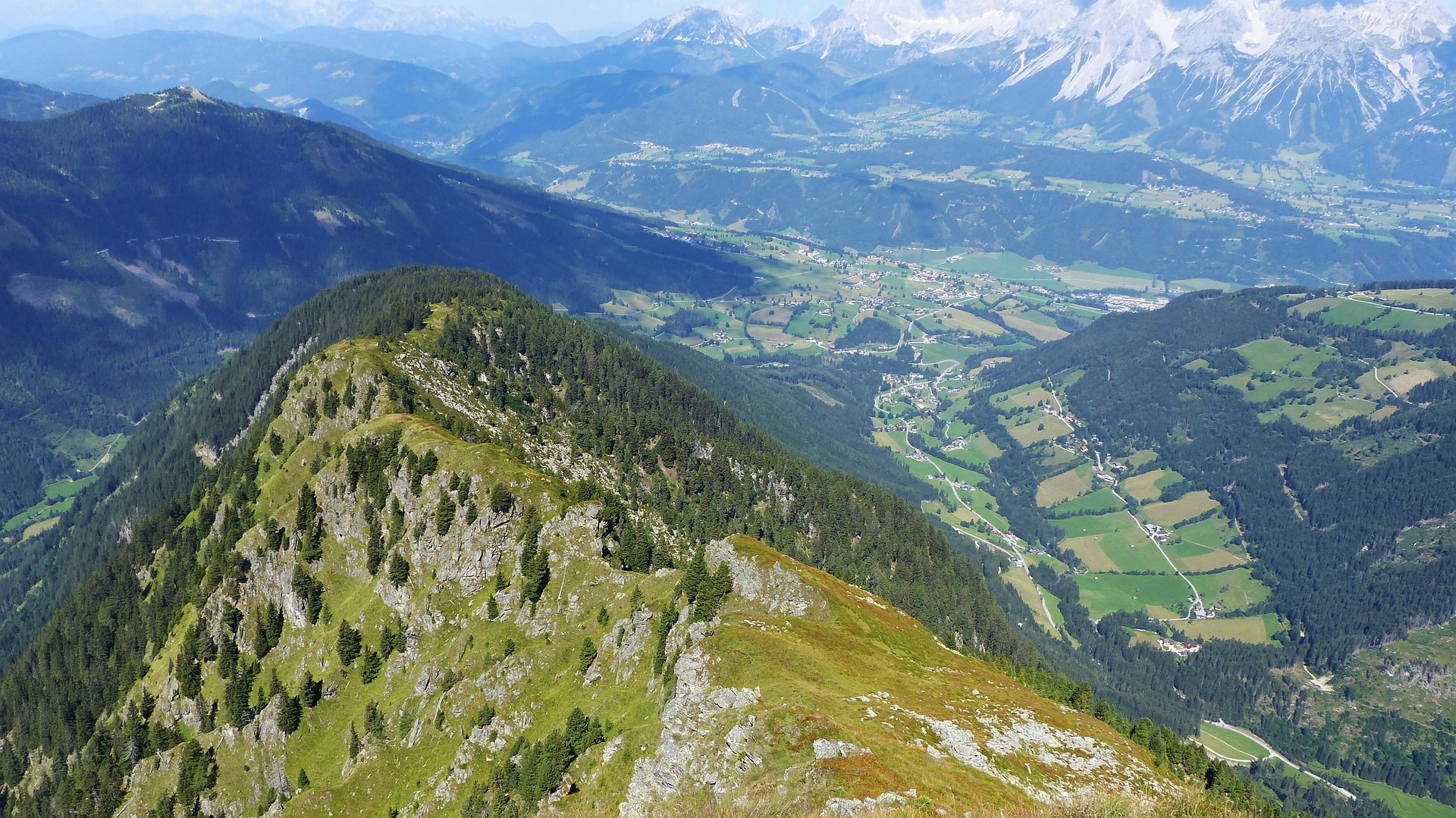 A mountain landscape in Austria