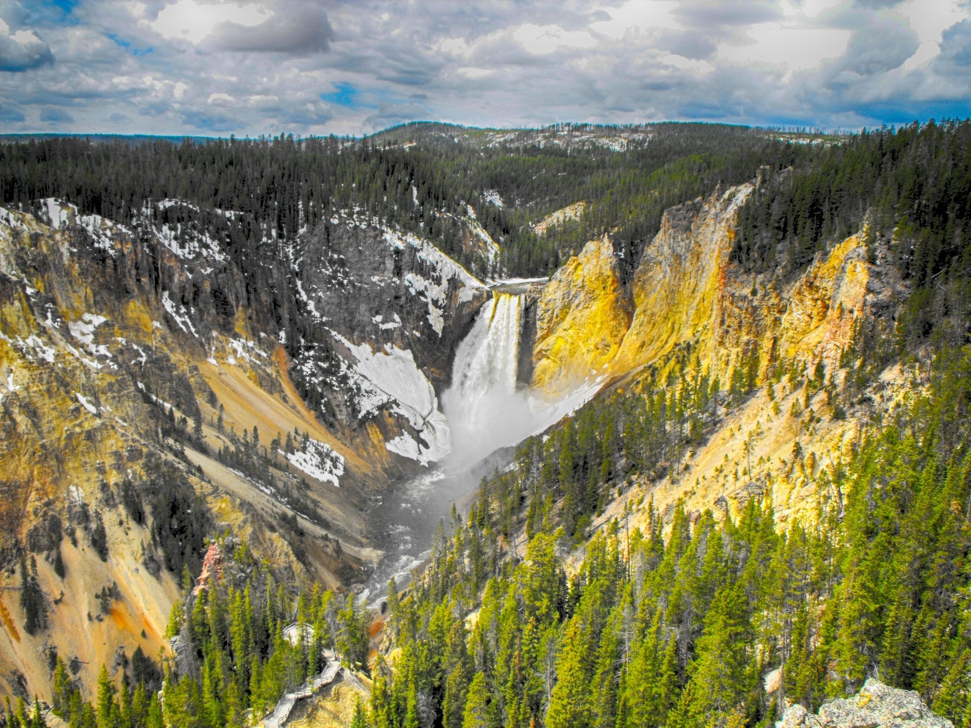 Geyser in Yellowstone, USA